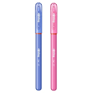 Set 2 rollere Rotring, Cu uscare rapida, Cu varf 0.7 mm, Albastru/Roz