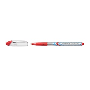 Pix cu gel Schneider, Slider M, Corp transparent, Varf 0.4 mm, Rosu