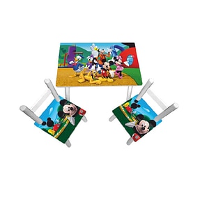 Masuta copii cu 2 scaunele Mickey Mouse Clubhouse, 60 x 40 x 42 cm