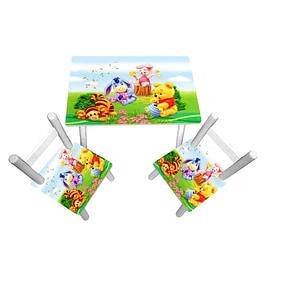 Masuta copii cu 2 scaunele Baby Pooh, 60 x 40 x 42 cm