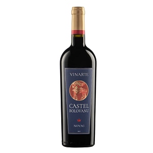 Vin rosu varietal Vinarte Castel Bolovanu, Novac, Sec, 0.75l
