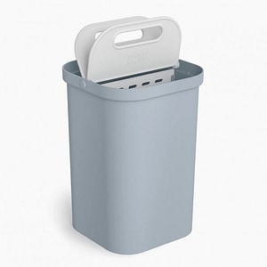 Cos de colectare separata Joseph Joseph 30109, 4 l, Orificiu de ventilatie, fara BPA, Gri/verde