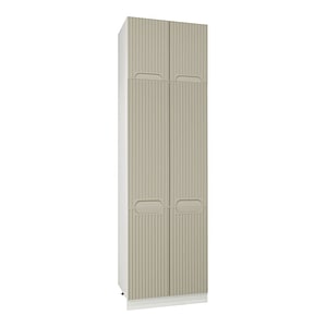 Mobilier bucatarie inalt depozitare (centrala termica) Badenmob Seria Space, 60x55x210cm, Crem