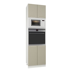 Mobilier bucatarie inalt MDF, Badenmob, Seria Space, 60x55x210cm, Crem