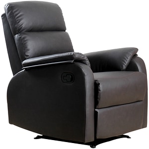 Fotoliu relax rabatabil manual HomCom, 759299cm, Otel/MDF, Maro