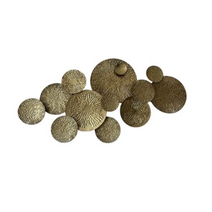 Decoratiune de perete, metalica, Ares, 135x69cm, Auriu