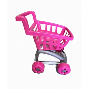 Set joaca supermarket Burak Toys, Carucior cumparaturi, Cu accesorii, Pink