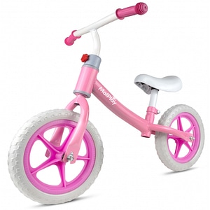 Bicicleta fara pedale MalPlay, Cu roti EVA, 12 inch, Pink