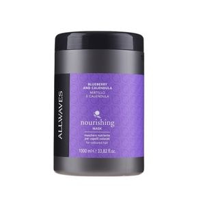 Masca nutritiva cu afine si galbenele pentru par vopsit Allwaves Blueberry and Calendula Nourishing Mask, 1000ml