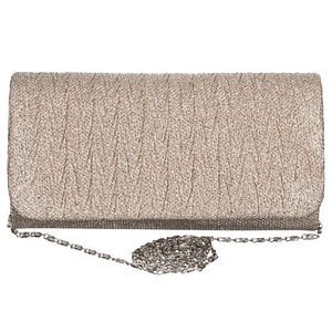 Geanta plic clutch elegant de dama, Pufo Brilliant Shine, 20 cm