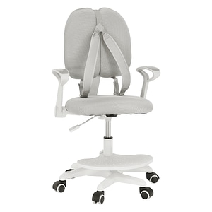 Scaun birou copii DacEnergy, ergonomic, rotativ reglabil, inaltimea sezutului reglabila, suport pentru picioare cu inaltime reglabila, spatarul are curele