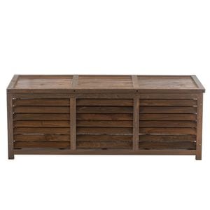 Cutie de depozitare pentru gradina DacEnergy, fabricata din lemn de pin, capacul cu piston, designul decupat asigura o ventilatie optima