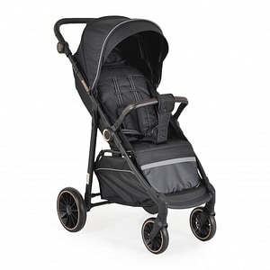 Carucior sport Moni Buggy, 0-22 kg, Cu cadru din aluminiu, Cu spatar reglabil, Black