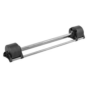Bara cu greutati Zoco Body Fit, Sistem inovator, 38 Kg, Negru