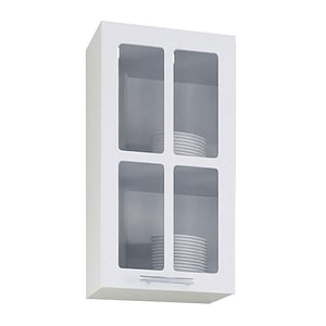 Mobilier bucatarie superior MDF vopsit ultralucios, Badenmob, seria IRIS, 30x68x32cm, Alb