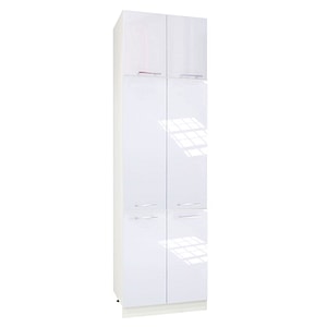Mobilier bucatarie inalt depozitare (centrala termica), vopsit ultralucios, Badenmob, Seria Iris, 60x55x210cm, Alb