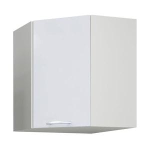 Mobilier bucatarie superior colt MDF vopsit ultralucios, Badenmob, seria IRIS, 60x68x32cm, Alb