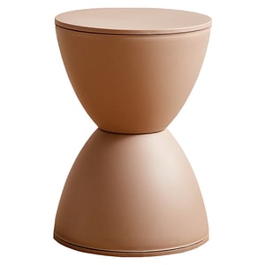Taburet DacEnergy, fabricat din plastic, design unic si elegant, 30 x 30 x 42 cm, culoarea bej