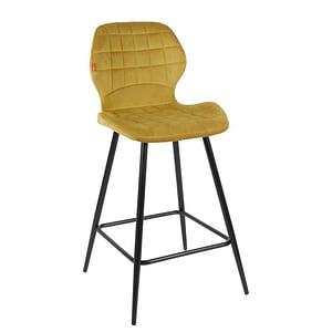 Scaun de bar KJC280, 49 x 55 x 97 cm, Mustar