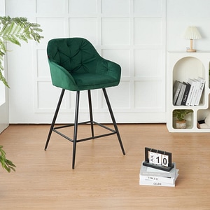 Scaun de bar KJC275, 54 x 57.5 x 98 cm, Verde