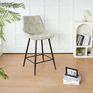 Scaun de bar KJC274, 51 x 57.5 x 99 cm, Bej
