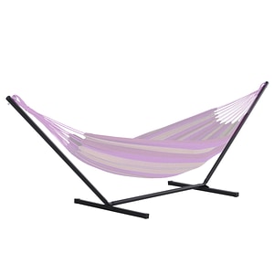 Schelet pentru hamac greutate maxima 150Kg Outsunny, 360x92x112cm, Metal, Negru