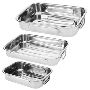 Set tavi pentru cuptor, inox, 3 piese