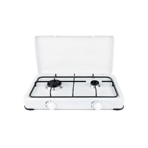 Aragaz COBI SMART, plita cu 2 ochiuri, alimentare la butelie, putere 1600 si 900 W, alb 