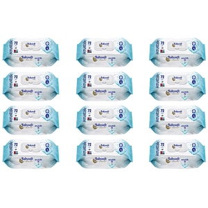 Set 12 x servetele umede BabySoft Sensitive, 72buc/pachet