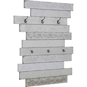 Cuier Emma, MDF, gri, aspect vintage, 90x110 cm