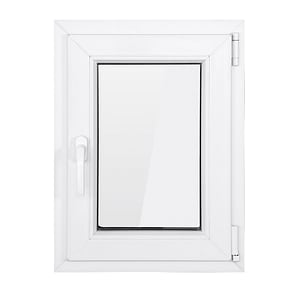 Fereastra PVC termopan VEKA 76MD, 6 camere izolare, 860x1160 mm, alba, deschidere oscilobatanta dreapta