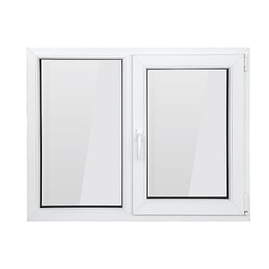 Fereastra PVC termopan VEKA 76MD, 6 camere izolare, 1200x1000 mm, alba, deschidere oscilobatanta dreapta