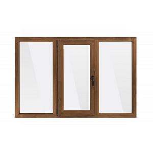 Fereastra PVC termopan VEKA 76MD, 6 camere izolare, 1800x1200 mm, nuc, deschidere oscilobatanta stanga