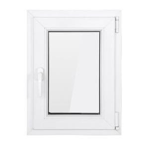 Fereastra PVC termopan VEKA 76MD, 6 camere izolare, 560x860 mm, alba, deschidere oscilobatanta dreapta