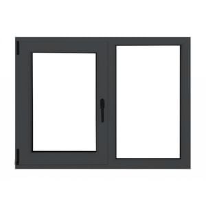 Fereastra PVC termopan VEKA 76MD, 6 camere izolare, 1200x1000 mm, gri antracit, deschidere oscilobatanta stanga