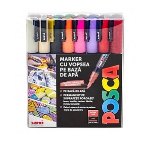Set 16 markere Posca PC-3M diverse culori