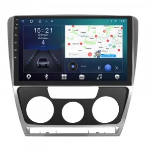 Navigatie Skoda Octavia 2 (2004-2013) cu Android 12, 4GB RAM 64 GB ROM SIM 4G, DSP, ecran 10.1 Inch,Carplay si Android Auto