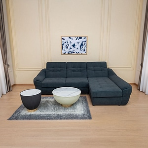 Coltar extensibil Space Vega 35, Dreapta, 270 x 190 x 86cm, Gri Antracit