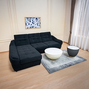 Coltar extensibil Space Vega 70, Stanga, 270 x 190 x 86 cm, Gri