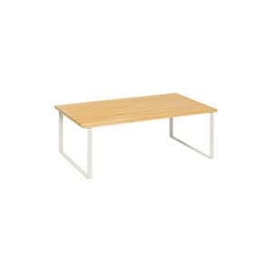 Etajera Shelfy White, metal, bambus, 50 x 30 x H.17.5 cm