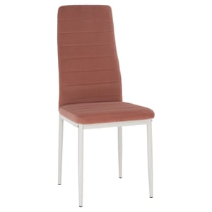 Scaun bucatarie, living, tapitat, 41x49x96 cm, roz