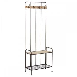 Cuier Atmosphera Retro, otel, MDF, 60x30x170 cm