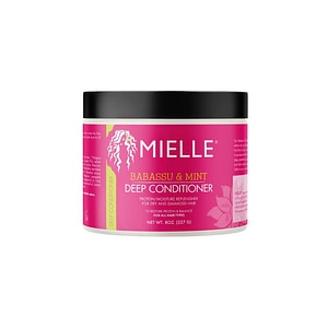 Masca intens hidratanta cu babassu si menta Mielle Organics Babassu Oil & Mint Deep Conditioner, 227 g