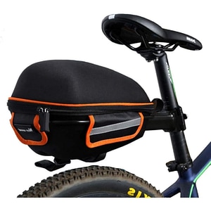 Portbagaj pentru bicicleta Simply Joy Premium, Impermeabil si Reflectorizant, Usor de Instalat, Capacitate Mare, Negru