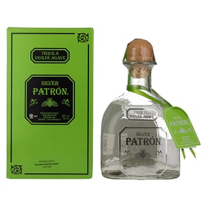 Tequila Patron Silver, 40% Vol., 0.7L, in Giftbox