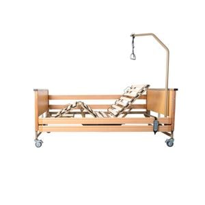 Pat electric virgo, 5 functii, inaltare electrica, sine siguranta, suport ridicare, cadru lemn, max 180 kg