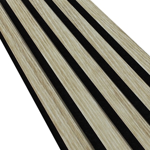 Riflaj decorativ tip panou acustic, 60 cm, stejar