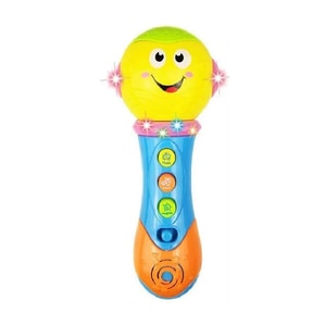 Microfon  Mic, cu proiectii si melodii, pentru copii, 18,5 x 7,5 cm, 18+