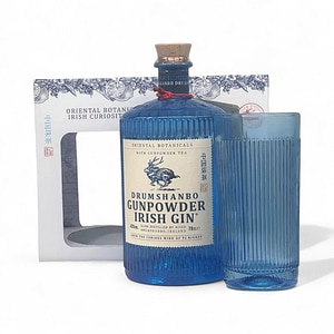 Gin Gunpowder Pachet Cadou cu Pahar 43%, 0.7L