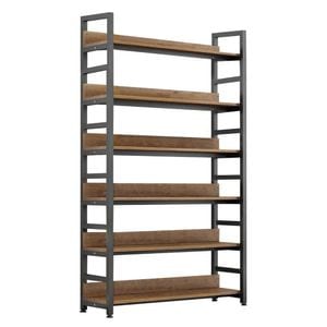 Raft DacEnergy, structura metalica, rafturile sunt realizate din MDF laminat, sase polite spatioase, spatiu de depozitare deschis, 80 x 30 x 175 cm